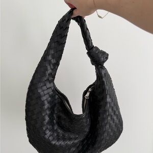 Elegant Black Woven Bag